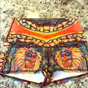 Yoga shorts Rafiki Neon